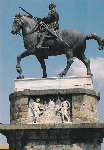AK Padova - Piazza del Santo. Monumento al Gattamelata Donatello 1447.