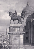 AK Padova. Piazza del Santo col Monumento al Generale Gattamelata.