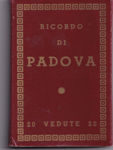Leporello Ricordo di Padova. 20 Vedute.