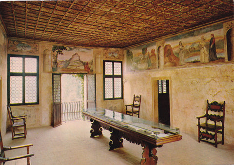 AK Arquà Petrarca. Casa del Poeta La grande sala.