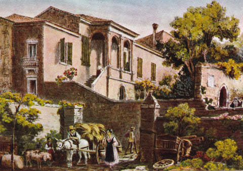 AK Arquà Petrarca. La Casa del Poeta (da una stampa antica)