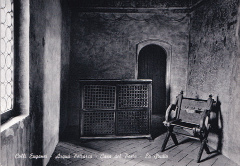 AK Arquà Petrarca. Casa del Poeta. Lo studio.