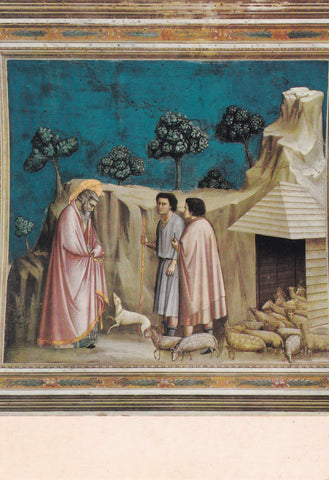 AK Padova. Cappella degli Scrovegni. Giotto. Gioacchino si ritira presso i suoi pastori.