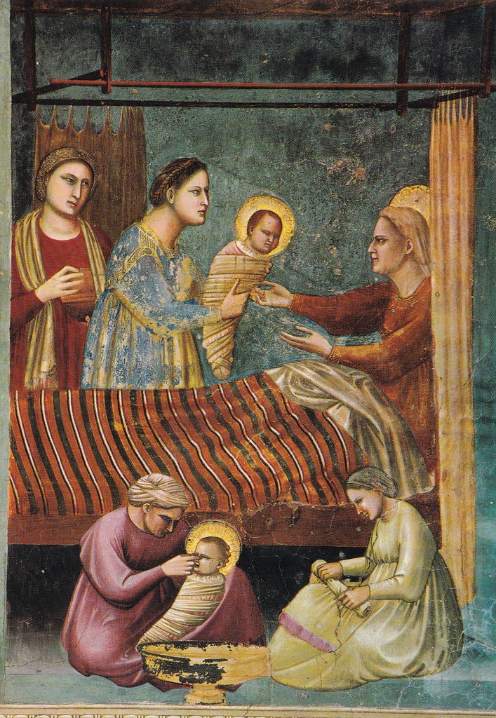 Nascita Di Maria Vergine 5 Agosto AK Padova. Cappella degli Scrovegni. Giotto. Nascita di Maria Vergine