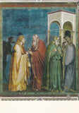 AK Padova. Cappella degli Scrovegni. Giotto. Giuda riceve il prezzo del tradimento.