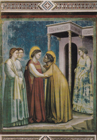AK Padova. Cappella degli Scrovegni. Giotto. Visita di Maria ad Elisabetta.