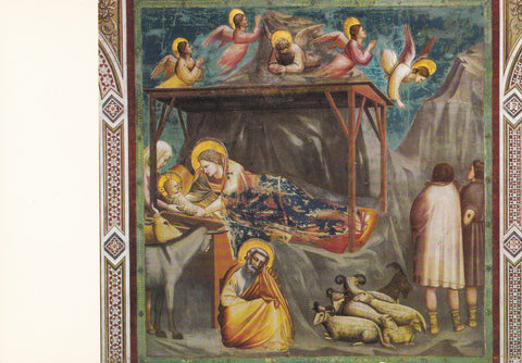 AK Padova. Cappella degli Scrovegni. Giotto. Nascita di gesu Christo.