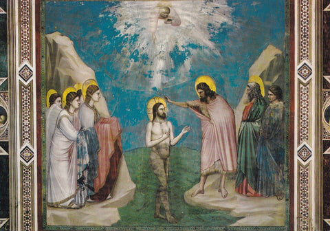 AK Padova. Cappella degli Scrovegni. Giotto. Battesimo di gesu.