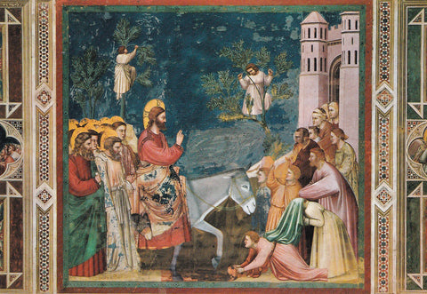 AK Padova. Cappella degli Scrovegni. Giotto. L'ingresso trionfale in Gerusalemme.