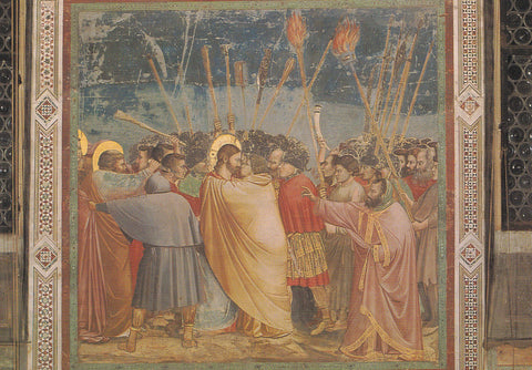 AK Padova. Cappella degli Scrovegni. Giotto. Il bacio di Guida.