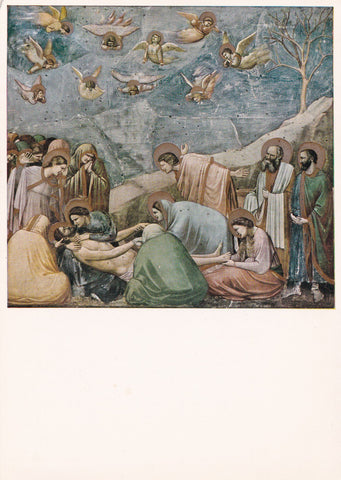 AK Padova. Cappella degli Scrovegni. Giotto. Giudizio La deposizione di Cristo.