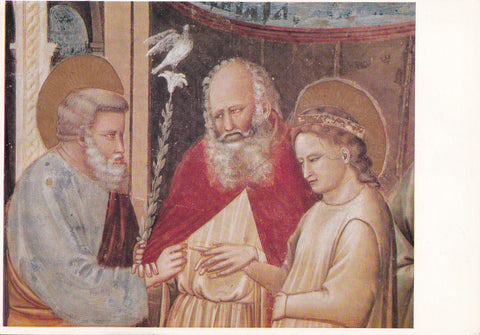 AK Padova. Cappella degli Scrovegni. Lo sposalizio di Maria (particolare)