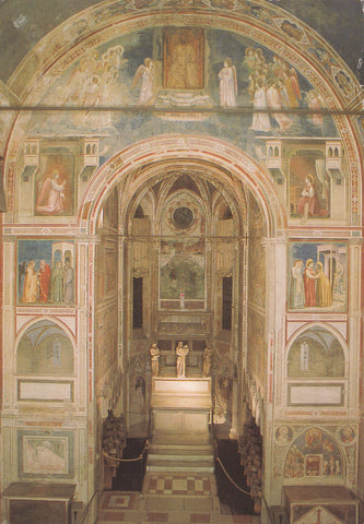 AK Padova. Cappella degli Scrovegni. Veduta verso l'altare.