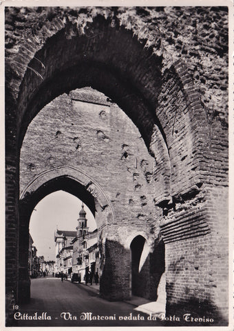 AK Cittadella - Via Marconi veduta da Porta Treviso.