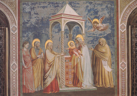 AK Padova. Cappella degli Scrovegni. Giotto: Presentazione di Gesu al Tempio.