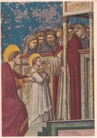 AK Padova. Cappella degli Scrovegni. Giotto: La Presentazione della vergine al Tempio.