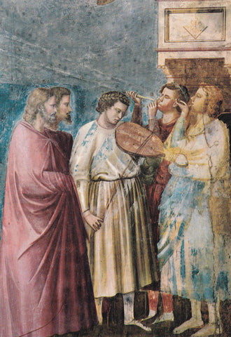 AK Padova. Cappella degli Scrovegni. Giotto: Ritorno di Maria da Rito Nuziale (Particolare)