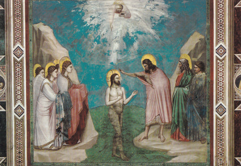 AK Padova. Cappella degli Scrovegni. Giotto. Battesimo di Gesu.