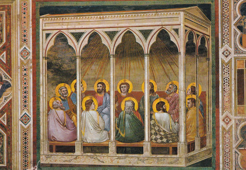 AK Padova. Cappella degli Scrovegni. Giotto. La discesa dello Spirito Santo.