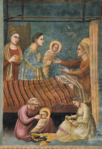 AK Padova. Cappella degli Scrovegni. Giotto. Nascita di Maria Vergine.