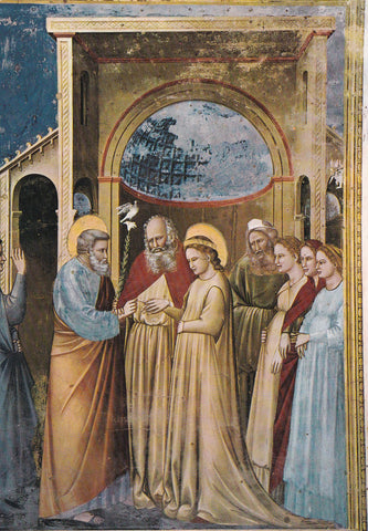 AK Padova. Cappella degli Scrovegni. Giotto. La Sposalizio di Maria.