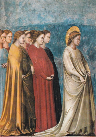 AK Padova. Cappella degli Scrovegni. Giotto. Ritorno di Maria dal Rito Nuziale (Particolare)