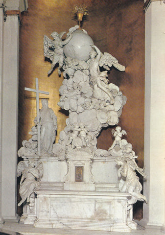 AK Este. Duomo. Antonio Corradini Altare del SS. Sacramento 1725 Trionfo dell'Eucarestia.