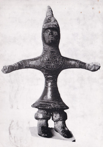 AK Este. Museo Nazionale Atestino. Figurina bronzea femminile dalla stipe votive di Caldevigo.