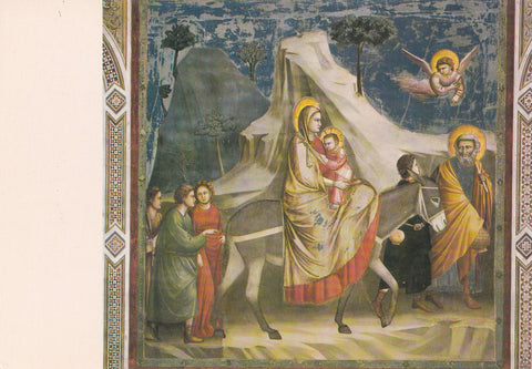 AK Padova. Cappella degli Scrovegni. Giotto.La fuga in Egitto.