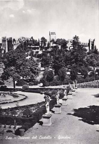 AK Este Interno del Castello - Giardini.