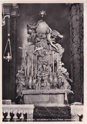 AK Este - Duomo - Altare del Sacramento (Scultore Corradini)
