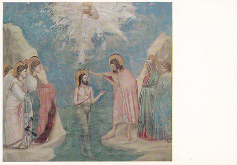 AK Padova. Cappella degli Scrovegni. Giotto. Il battesimo di Gesu.