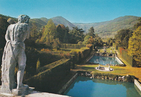 AK Valsanzibio (Galzignano) Colli Euganei. Peschiere e Labirinto nella Villa Pizzoni Ardemani.