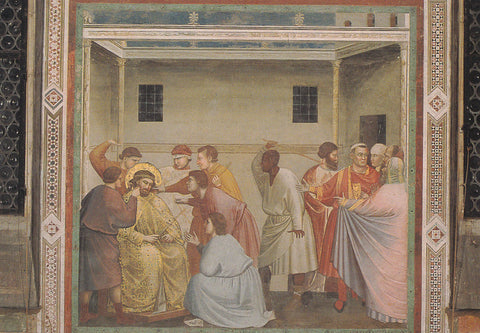 AK Padova. Cappella degli Scrovegni. Giotto. Cristo deriso.