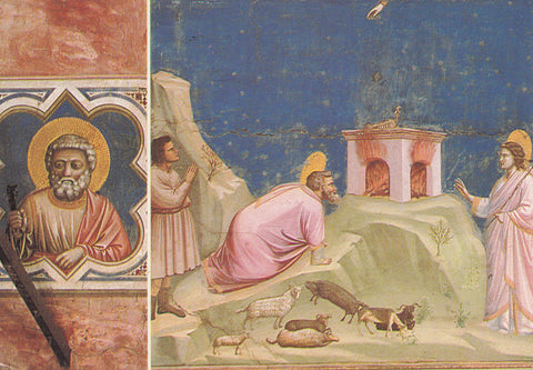 AK Padova. Cappella degli Scrovegni. Giotto. Il sacrificio di Gioacchino.