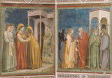AK Padova. Cappella degli Scrovegni. Giotto. Visitazione Tradimento di Giuda.