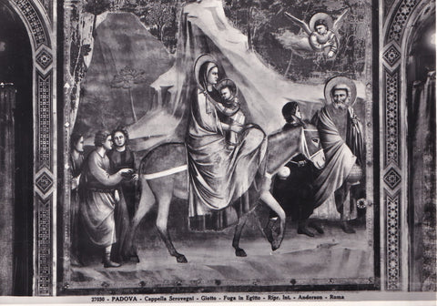 AK Padova. Cappella degli Scrovegni. Giotto. Fuga in Egitto.