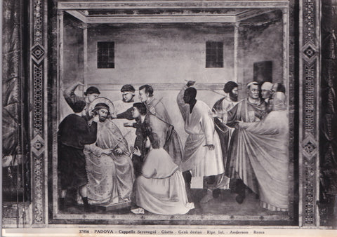 AK Padova. Cappella degli Scrovegni. Giotto. Gesu deriso.