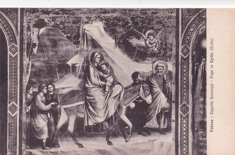 AK Padova. Cappella degli Scrovegni. Giotto. Fuga in Egitto.