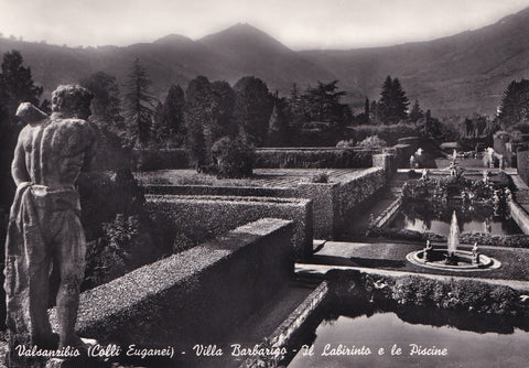 AK Valsanzibio (Colli Euganei) Villa Barbarigo Il Labirinto e le Piscine.