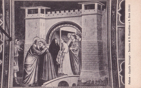 AK Padova. Cappella degli Scrovegni. Giotto. Incontro di S. Gioacchino e S. Anna.