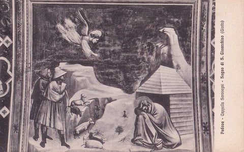 AK Padova. Cappella degli Scrovegni. Giotto. Sogno di S. Gioacchino.
