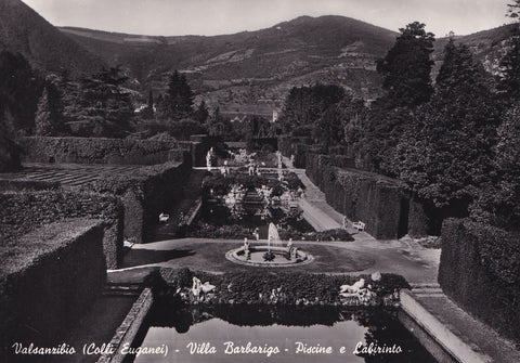 AK Valsanzibio (Colli Euganei) Villa Barbarigo Piscine e Labirinto.