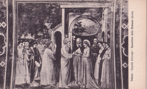 AK Padova. Cappella degli Scrovegni. Giotto. Sposalizio della Madonna.