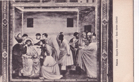 AK Padova. Cappella degli Scrovegni. Giotto. Gesu deriso.