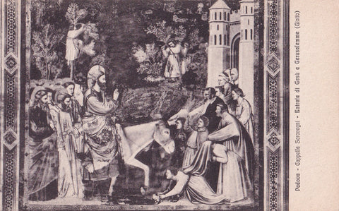 AK Padova. Cappella degli Scrovegni. Giotto. Entrata di Gesu a Gerusalemme.