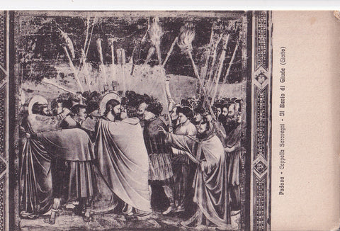 AK Padova. Cappella degli Scrovegni. Giotto. Il Bacio di Guida.