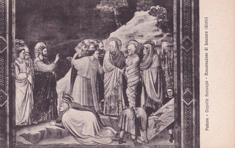 AK Padova. Cappella degli Scrovegni. Giotto. Resurrezione di Lazzaro.