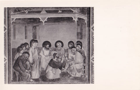 AK Padova. Cappella degli Scrovegni. Giotto. La lavanda ai piedi degli Apostoli.