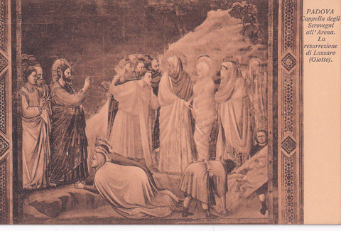 AK Padova. Cappella degli Scrovegni. Giotto. La resurrezione di Lazzaro.